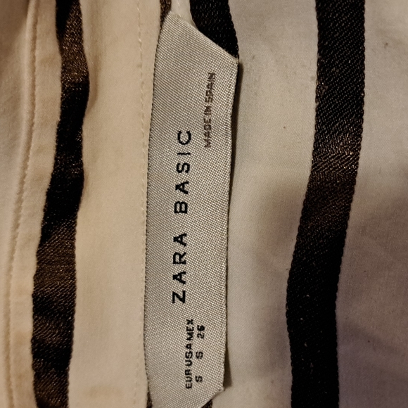 Zara Basics Blouse -Sleeveless striped - Picture 2 of 7